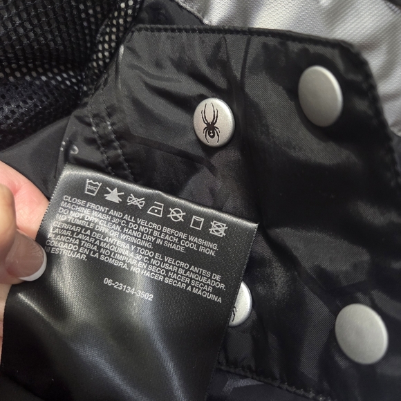 Spyder XT.L Girl Reflective Silver & White Waterproof Winter Ski Jacket Size 14 - Picture 15 of 16